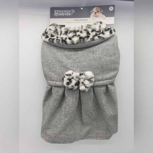 1839- Friends Forever Dog Dress Faux Fur NWT - Picture 2 of 12